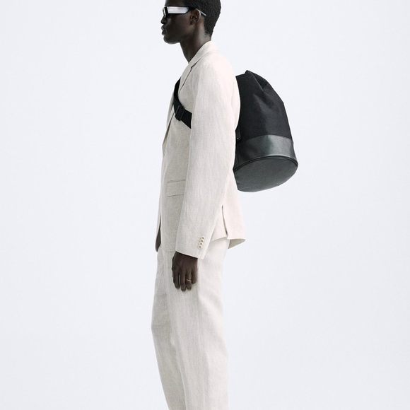 ZARA‎ Suit Jacket in 100% linen - Picture 6 of 8